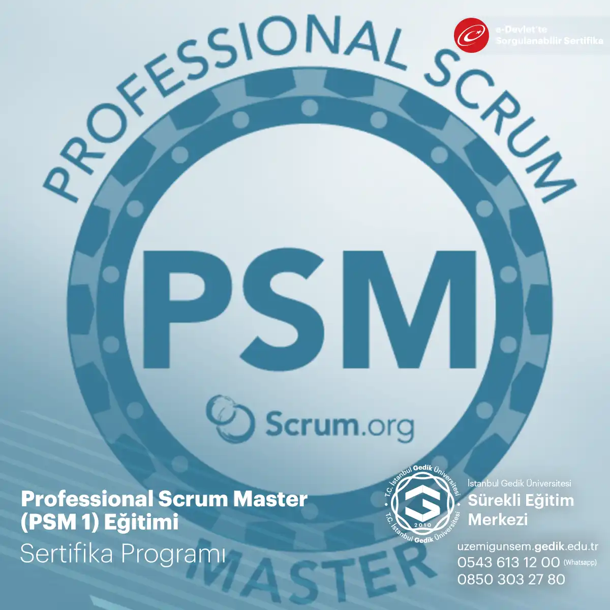 Professional Scrum Master (PSM 1) Eğitimi 